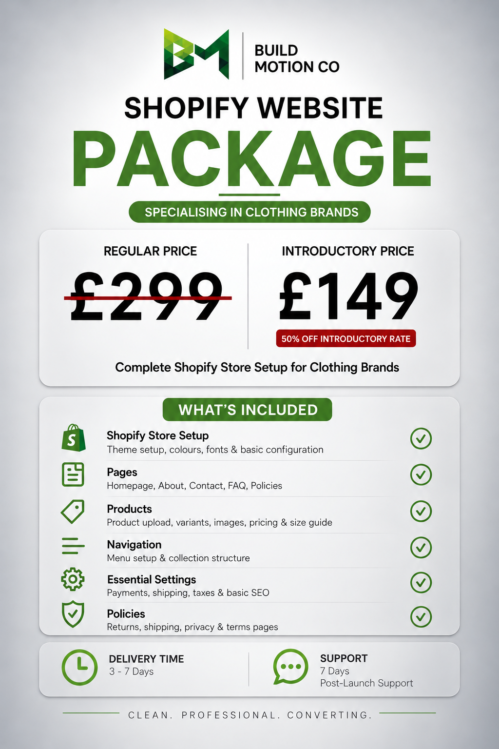 £149 PACKAGE